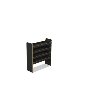 Scaffale universale per furgone in legno (1100x1000x325mm) – 4 ripiani