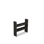 Scaffale universale per furgone in legno (1100x1200x325mm) – 2 ripiani