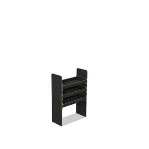 Scaffale universale per furgone in legno (1100x750x325mm) – 3 ripiani