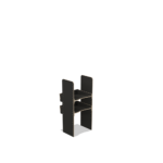 Scaffale universale per furgone in legno (1100x500x430mm) – 2 ripiani inclinati