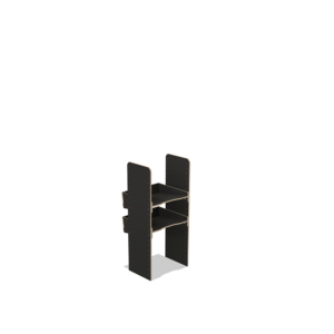 Scaffale universale per furgone in legno (1100x500x430mm) – 2 ripiani inclinati