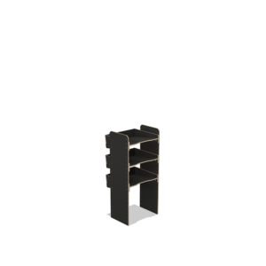 Scaffale universale per furgone in legno (1100x500x430mm) – 3 ripiani inclinati