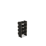 Scaffale universale per furgone in legno (1100x500x430mm) – 4 ripiani inclinati