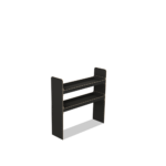 Scaffale universale per furgone in legno (1190x1200x325mm) – 2 ripiani