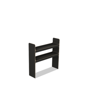 Scaffale universale per furgone in legno (1190x1200x325mm) – 2 ripiani