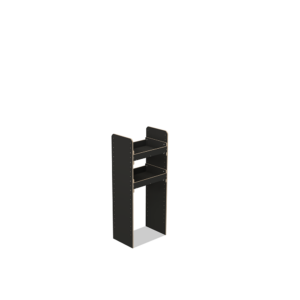 Scaffale universale per furgone in legno (1190x500x325mm) – 2 ripiani