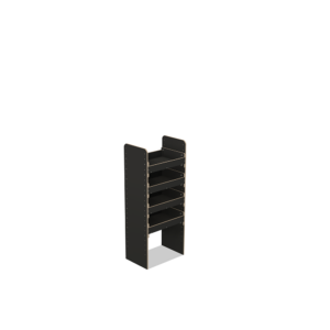 Scaffale universale per furgone in legno (1190x500x325mm) – 4 ripiani