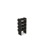 Scaffale universale per furgone in legno (1190x500x430mm) – 4 ripiani inclinati
