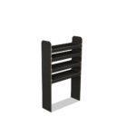 Scaffale universale per furgone in legno (1650x1000x325mm) – 4 ripiani