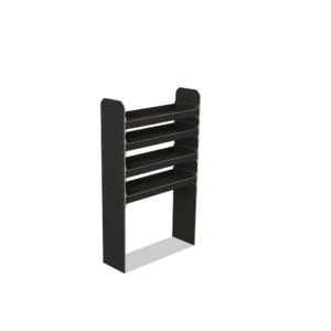 Scaffale universale per furgone in legno (1650x1000x325mm) – 4 ripiani