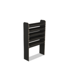 Scaffale universale per furgone in legno (1650x1000x325mm) – 5 ripiani