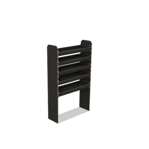 Scaffale universale per furgone in legno (1650x1000x325mm) – 5 ripiani