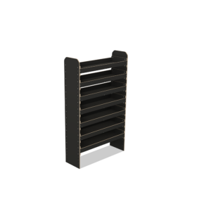 Scaffale universale per furgone in legno (1650x1000x325mm) – 7 ripiani