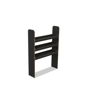 Scaffale universale per furgone in legno (1650x1200x325mm) – 3 ripiani