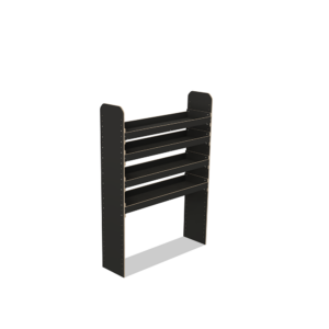 Scaffale universale per furgone in legno (1650x1200x325mm) – 4 ripiani