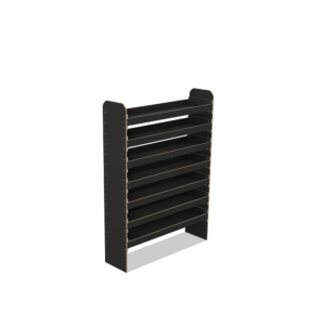 Scaffale universale per furgone in legno (1650x1200x325mm) – 7 ripiani