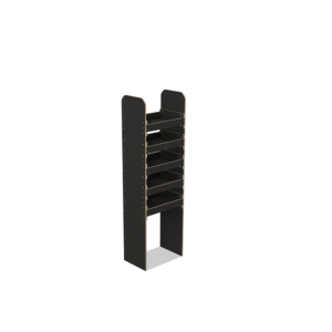 Scaffale universale per furgone in legno (1650x500x325mm) – 5 ripiani