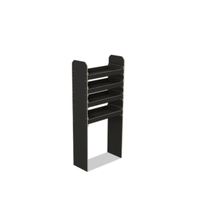 Scaffale universale per furgone in legno (1650x750x325mm) – 4 ripiani