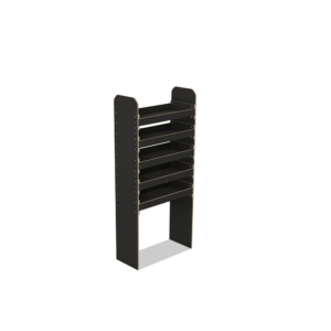 Scaffale universale per furgone in legno (1650x750x325mm) – 5 ripiani
