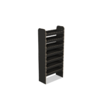 Scaffale universale per furgone in legno (1650x750x325mm) – 7 ripiani