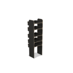 Scaffale universale per furgone in legno (1650x500x430mm) – 5 ripiani inclinati