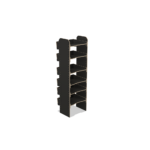 Scaffale universale per furgone in legno (1650x500x430mm) – 6 ripiani inclinati