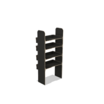 Scaffale universale per furgone in legno (1650x750x430mm) – 4 ripiani inclinati