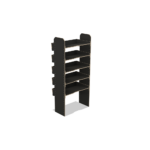 Scaffale universale per furgone in legno (1650x750x430mm) – 5 ripiani inclinati