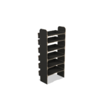 Scaffale universale per furgone in legno (1650x750x430mm) – 6 ripiani inclinati
